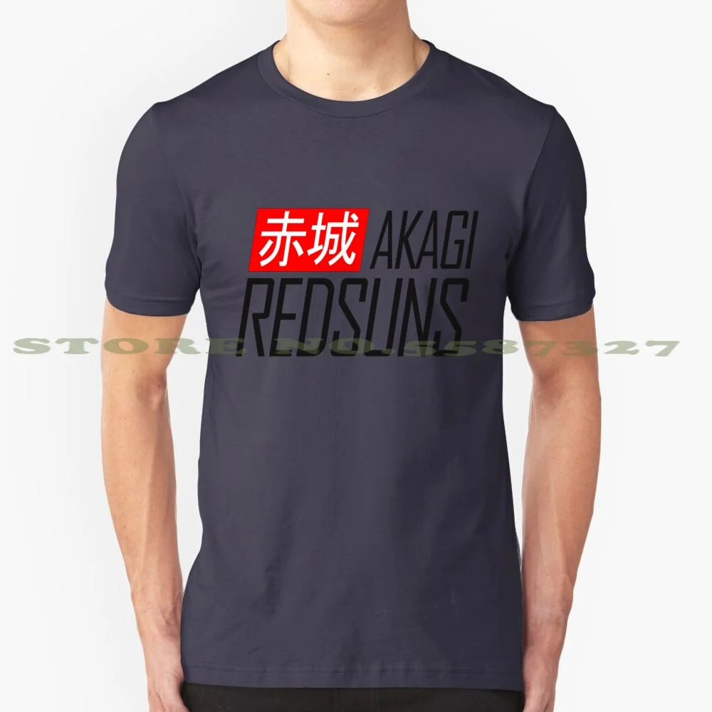 Akagi Redsuns-Initial D ( Black ) Summer Funny T Shirt For Men Women Initial D Cars Jdm Manga Anime Keiuske Takahashi Ryosuke