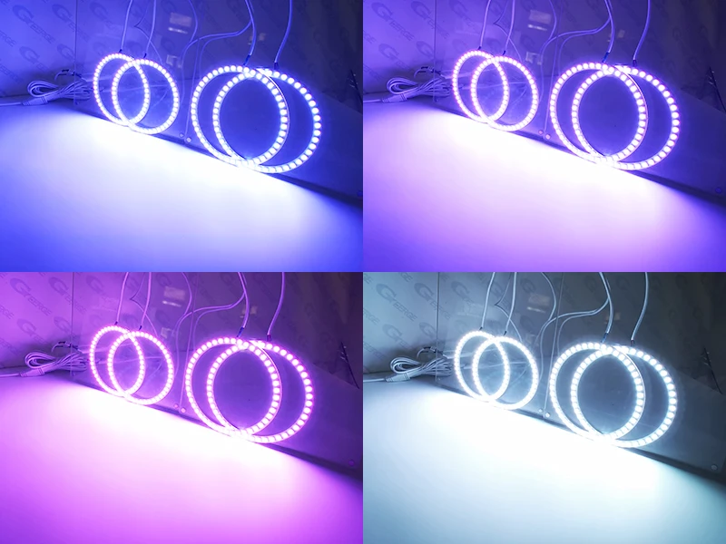 For Honda Integra DC5 2005 2006 Bluetooth-Compatible BT App RF Remote Control Multi-Color Ultra Bright RGB LED Angel Eyes Kit