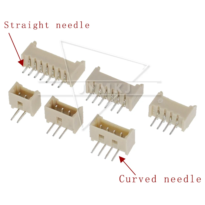 50Pcs/Lot  JST 1.25 mm 1.25mm Connector Header Male Blade 2 3 4 5 6 7 8 9 10 Pin 2P 3P 4P 5P 6P 7P 8P 9P 10P PCB