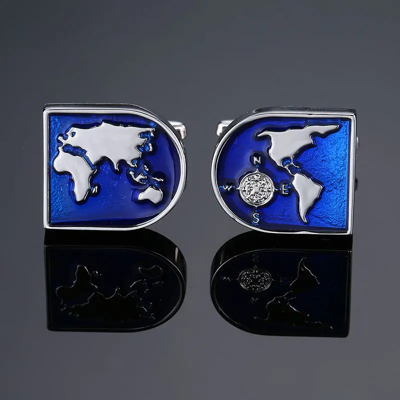 New fashion men\'s French shirt Cufflinks high quality enamel craft stripe Cufflinks wholesale / retail