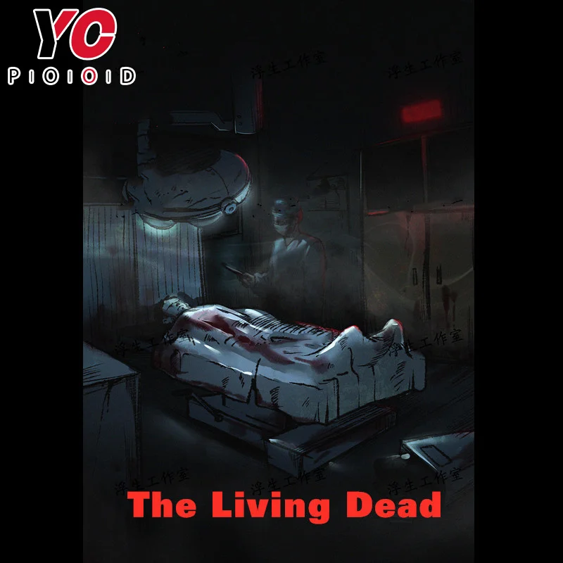 Escape game theme the living dead room escape scenario horror hospital story escape room design  YOPOOD escape prop supplier