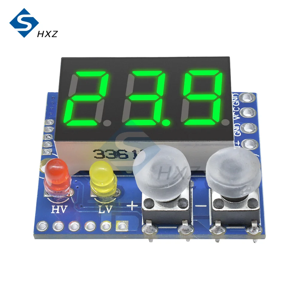 DC 0-99.9V Buzzer Alarm LED Digital Display Voltmeter Meter Voltage Lipo Voltage LED Indicator Tester For RC Car Battery Boat