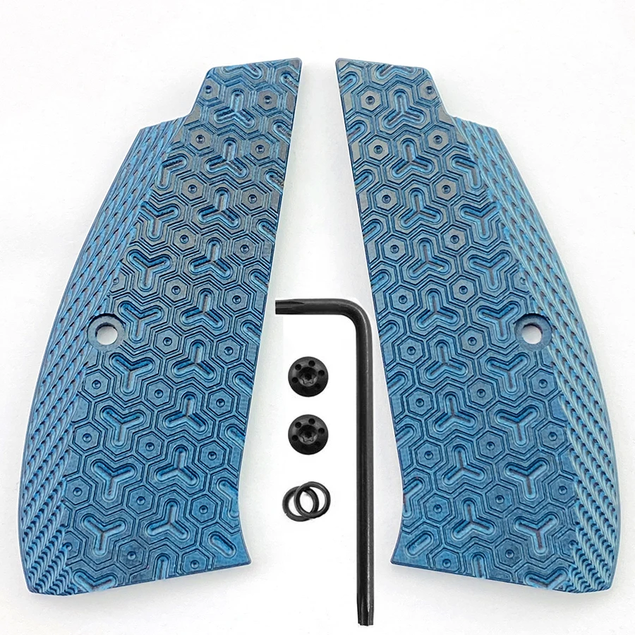 CZ75 Grips G10 Grips for CZ 75 Full Size, SP-01 Series, Shadow 2, 75B BD, Gun Grips Screws Included view 3