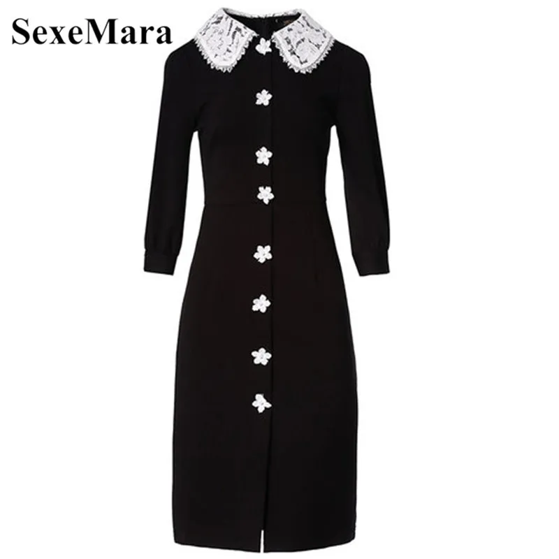 European and American version dress arrival autumn dresses catwalk Medium and long section bag hip sexy thin dress for women