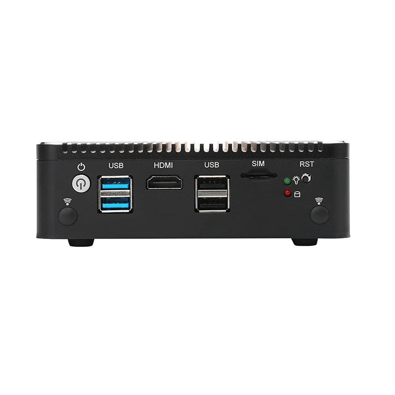 Fanless Mini Pc 4lan Celeron J4125 N5000 Firewall Vpn Router Quad Lan Network Server RJ45 Com Sim Usb AES-NI Hd mini Computer