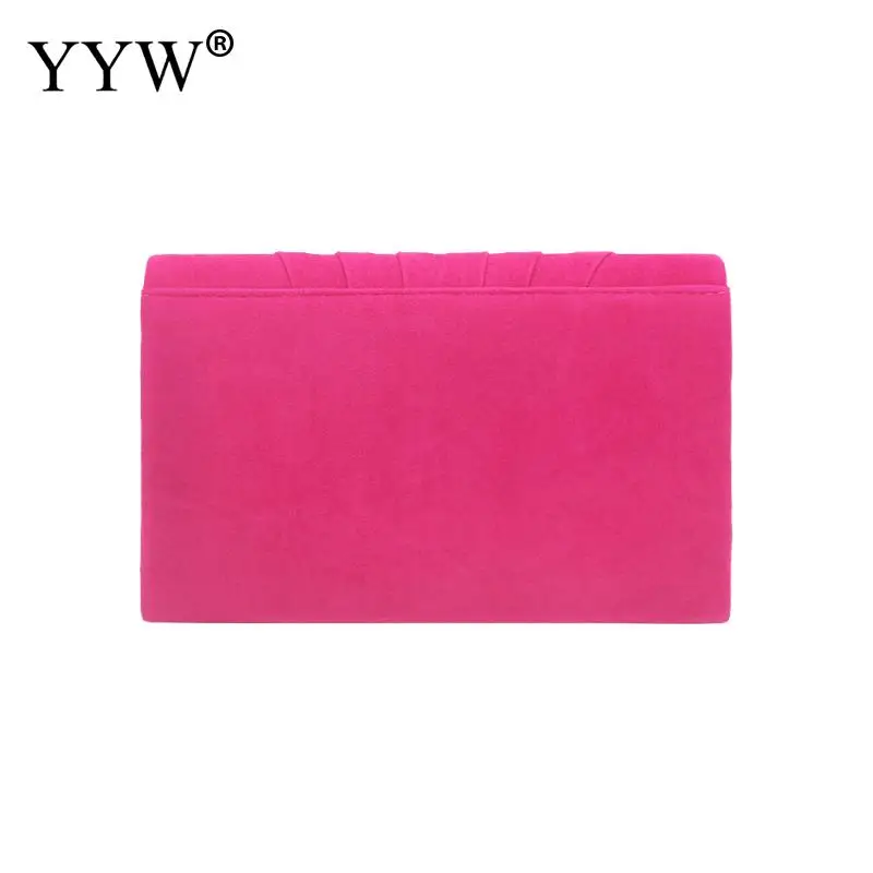 Plush Envelope Clutch Bag Luxury Square Satin Party Handbags for Women Wedding Shoulder Messenger Bags with Chain Evening Purse