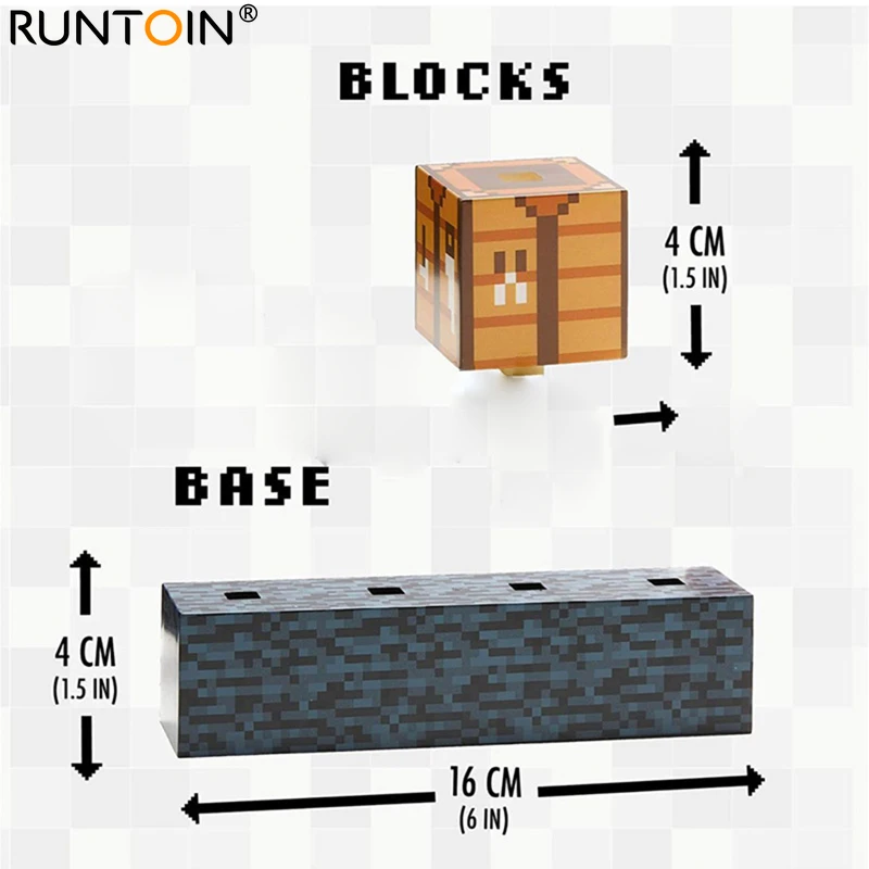 Stitching Light Decoration Pixel Building Blocks Lamp USB Plug My World DIY Stacking Creative Toy Night Light