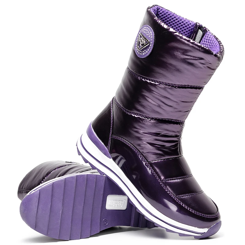 winter Women\'s warm snow boots flat waterproof 2022 waterproof thick fur winter shoes slip-resistant Female Botas Mujer Botas