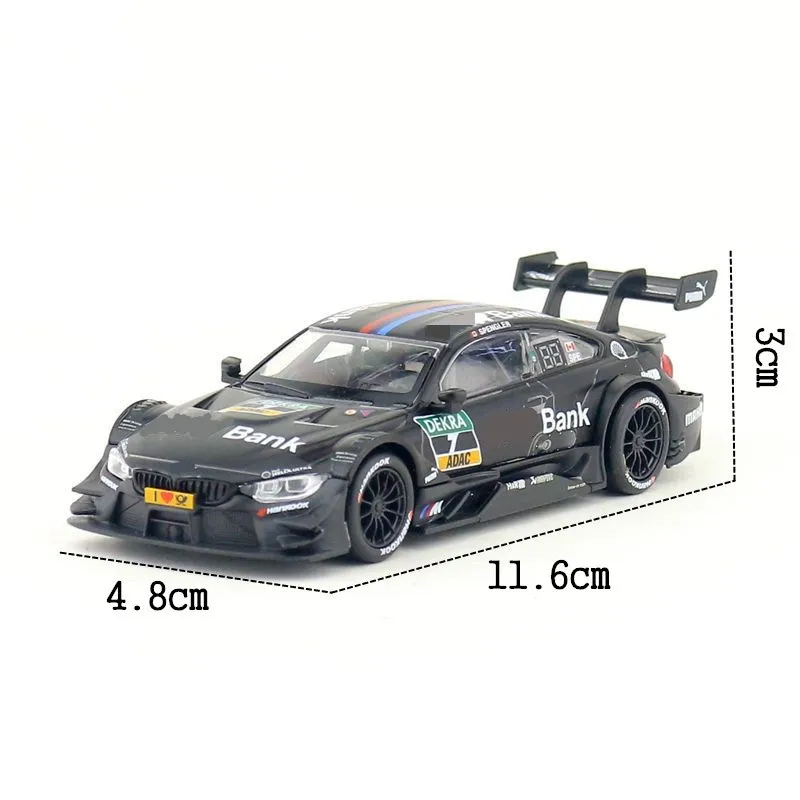 RMZ City Toy Diecast Vehicle Model BMW M4 DTM Super Factory Team Racing Sport Car, Colección educativa, exhibición de regalo, escala 1:43