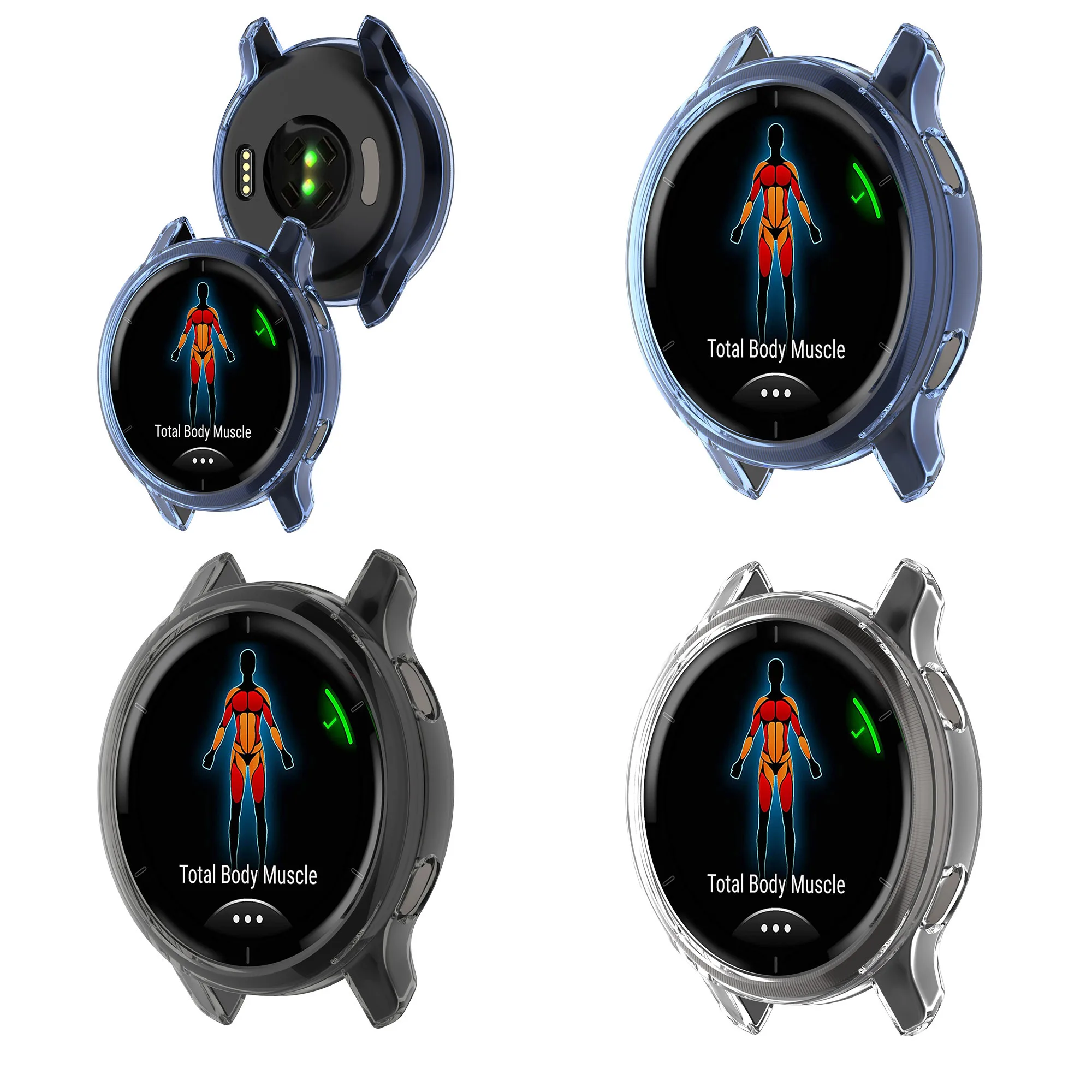 Plating Protective Case For Garmin Venu 2 / 2S Protector Frame Cover Soft TPU Shell For Garmin Venu 2S Smartwatch Case
