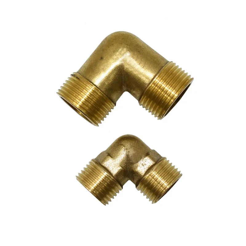 

Brass Male 1/2" 3/4" Elbow Connector 90 degrees bending Threaded joint tube with connectors for water 1PCS