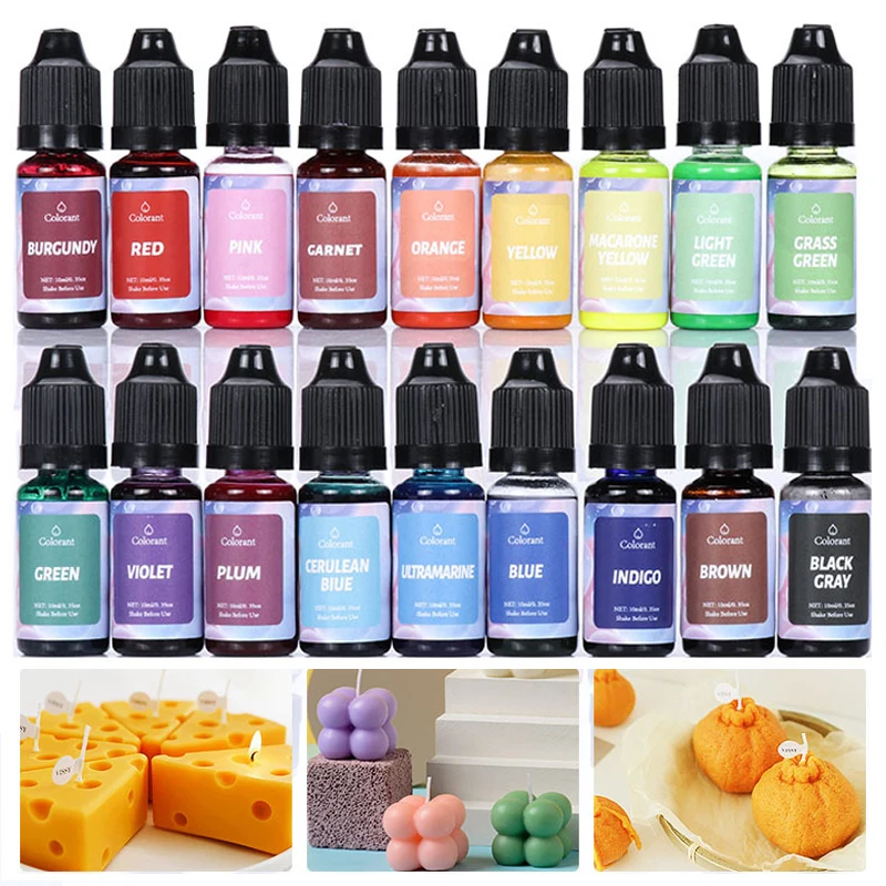 1 Set Harz Pigment Kit Kunst Tinte Alkohol Flüssigkeit Farbstoff Farbstoff Tinte Diffusion DIY Epoxidharz Form Färbung Set Schmuck Machen