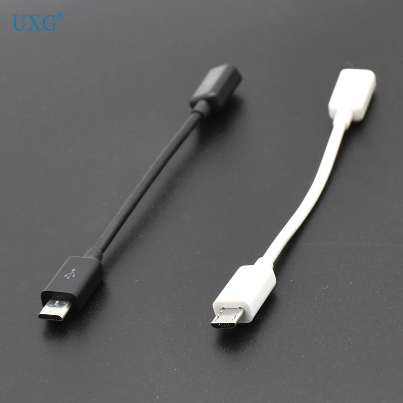 10cm Przedłużacz Micro USB żeński na Micro USB męski F/M Data Ładowanie Krótki kabel OTG Czarny 20CM 50CM 10CM 1m 1.5m 2m