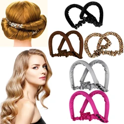 Heatless Hair Curling Ribbon Women Foam Sleep Curling Rod Headband Silk Curls Hair Curler No Heat Waves Hair Curlers Rollers