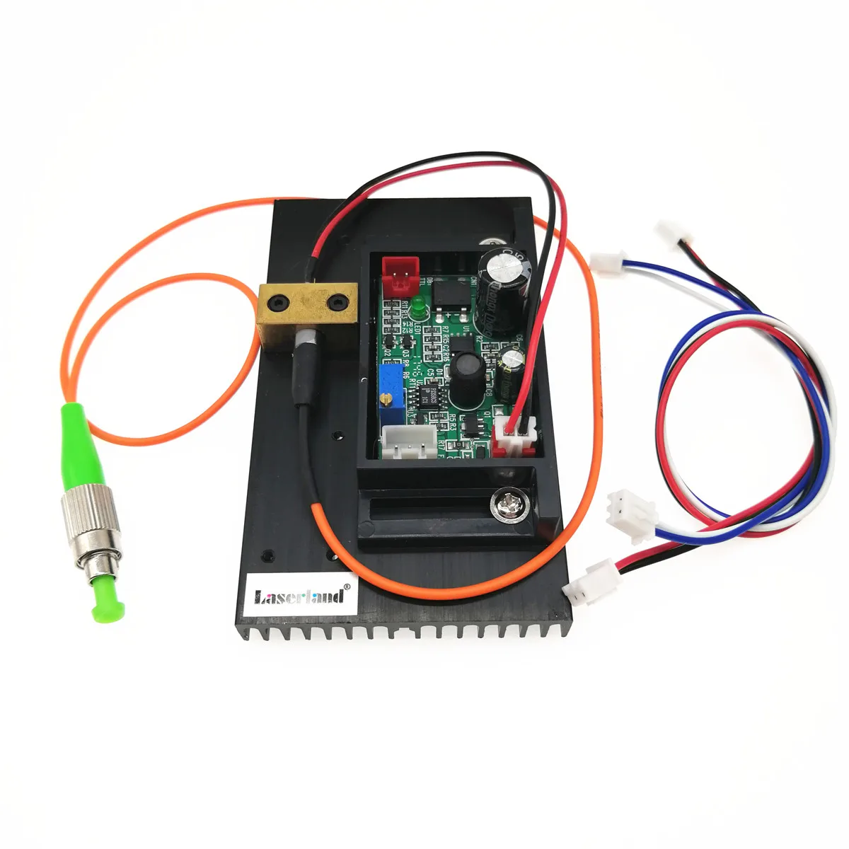 658nm 20mw pigtail 62.5/125um FC/APC Red Fiber Laser Module 12VDC UPS 1m Jumper
