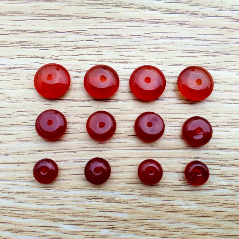 Red Agate Abacus Beads DIY Loose Handicraft Materials Ornaments Buddha Hand String Stars and Moon Diamond