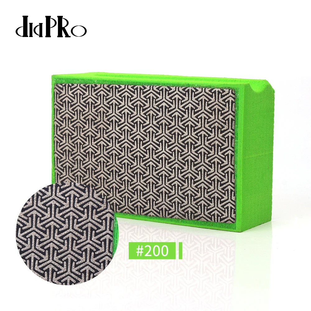 Diamond Hand Polishing Pads Electroplated Diamond Pads Glass Concrete Marble Granite Wet Dry Sandpaper Tool for Sanding Polish