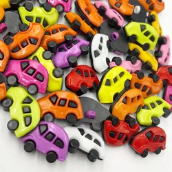 25pcs Mix Color 24mm Sedan Car Plastic Buttons Sewing Crafts Accessories PT123