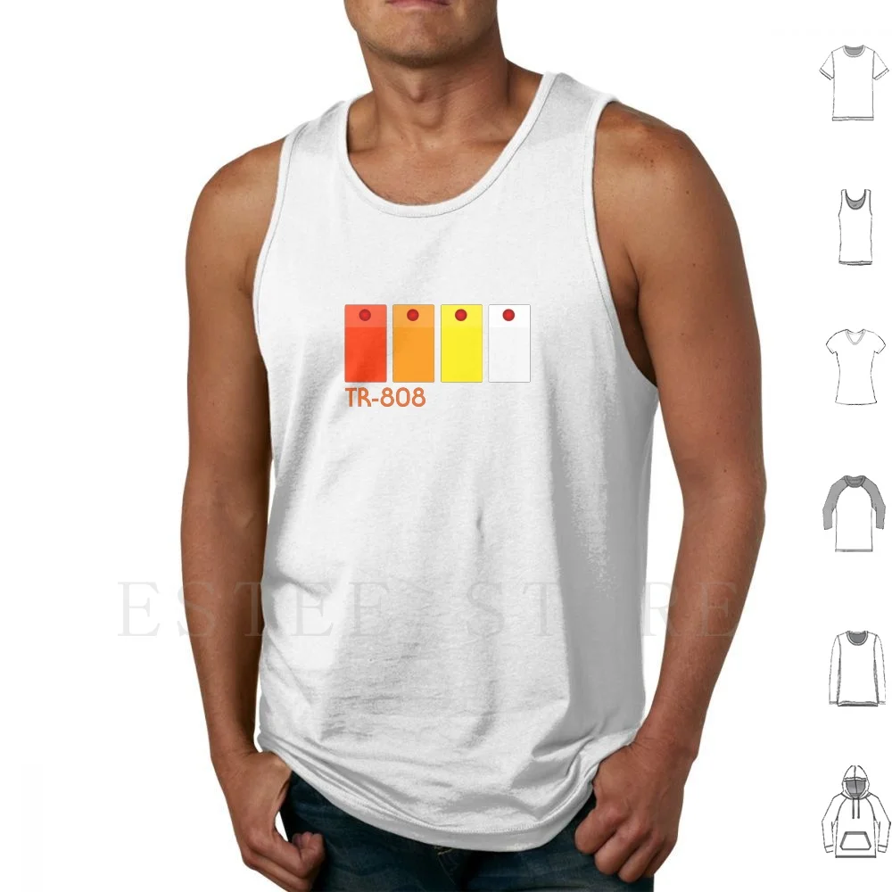 Tr 808 Roland Acid Tank Tops Vest Sleeveless Vintage Fac51 The Hacienda 1988 1989 1990 Club Rave House Music Acid House