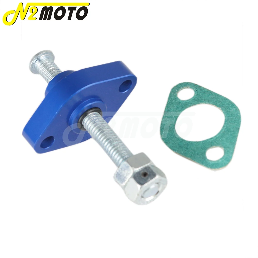 Blue Adjuster Manual Cam Timing Chain Tensioner For Yamaha Honda Kawasaki Suzuki CRF 150R CRF 250R / X 07-up KFX 400 LTZ 400