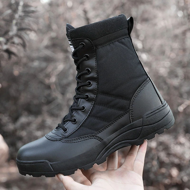 Original Tactical Boots Army Boots Men's Military Desert Work Shoes Climbing Hiking Trekking Sport Shoes Men Outdoor Ankle Boots