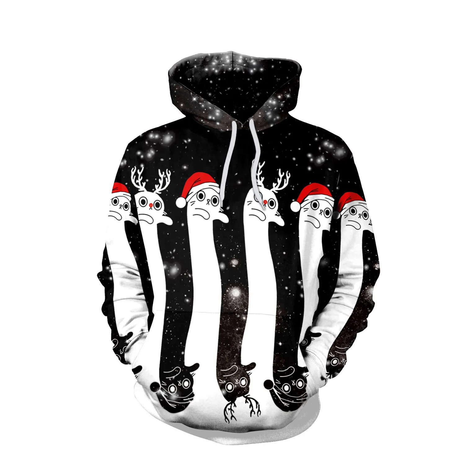 

New 3D Printing Christmas Fashion Men Women Tracksuits Crewneck Hoodies Plus Size S-7XL Harajuku