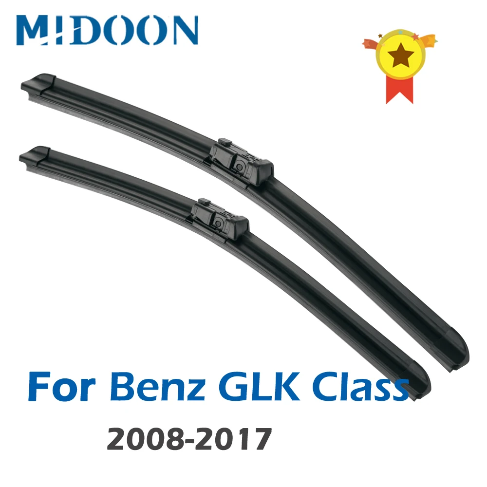 MIDOON Wiper Blades for Mercedes Benz GLK Class X204 Fit Side Pin Arms GLK 200 220 250 280 300 320 350 CDI 4Matic