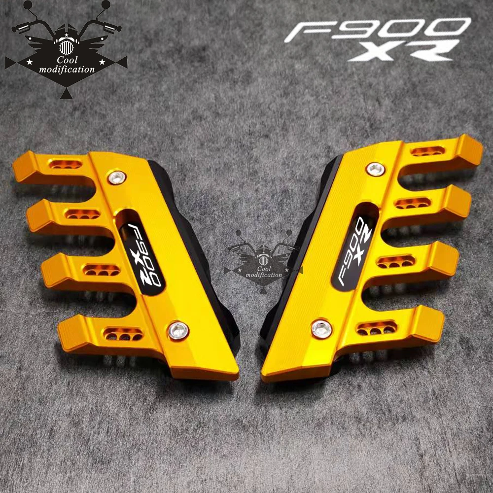 With Logo For BMW F900XR F900 XR Motorcycle Accessories CNC Aluminum Front Mudguard Anti-Drop Slider Protector Cover