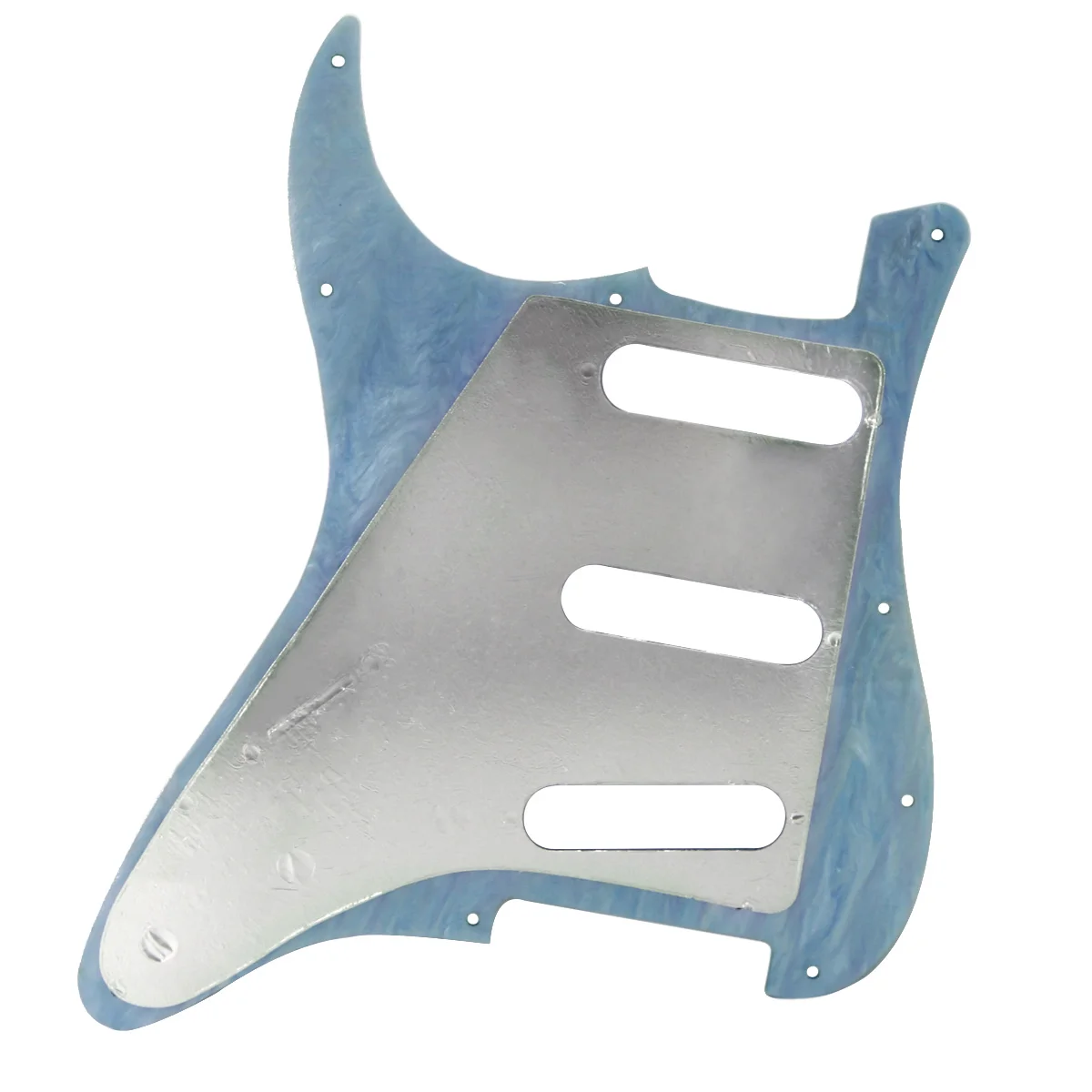 Set of 11 Hole SSS Abalone Shell Pickguard for Strat Guitar Pickguard ST Back Plate with Screws for Electric Guitar Accessories