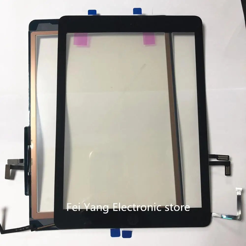 Ekran dotykowy Digitizer dla iPad Air 1, 2, 3, 4, Pro 11, czujnik, przycisk Home, Panel szklany z elastycznego kleju, jakość OEM,