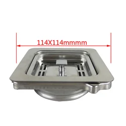 Talea Drain Kitchen Food Waste Processor Square Sewer Kitchen Waste Crusher 114x114MM  Food Waste Disposal XK283