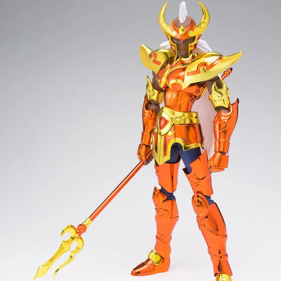 Original Bandai Saint Seiya EX Poseidon Chrysaor Krishna Poseidon Marina Krishna PVC Action Figure Metal Armor Model Toys