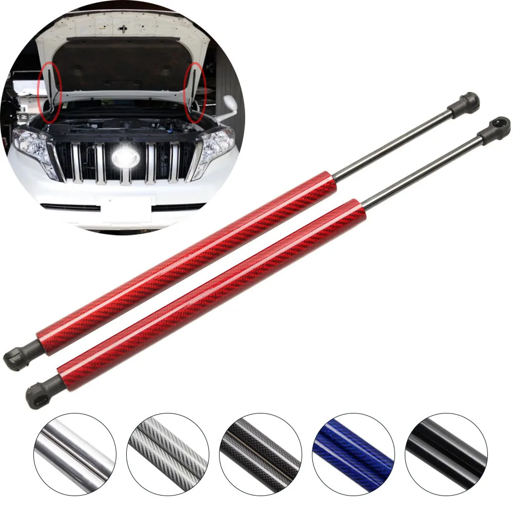 Front Hood Struts for Toyota Land Cruiser Prado J150 2009-2019 Lexus GX460 Auto Bonnet Gas Spring Lift Support Damper Prop 520mm