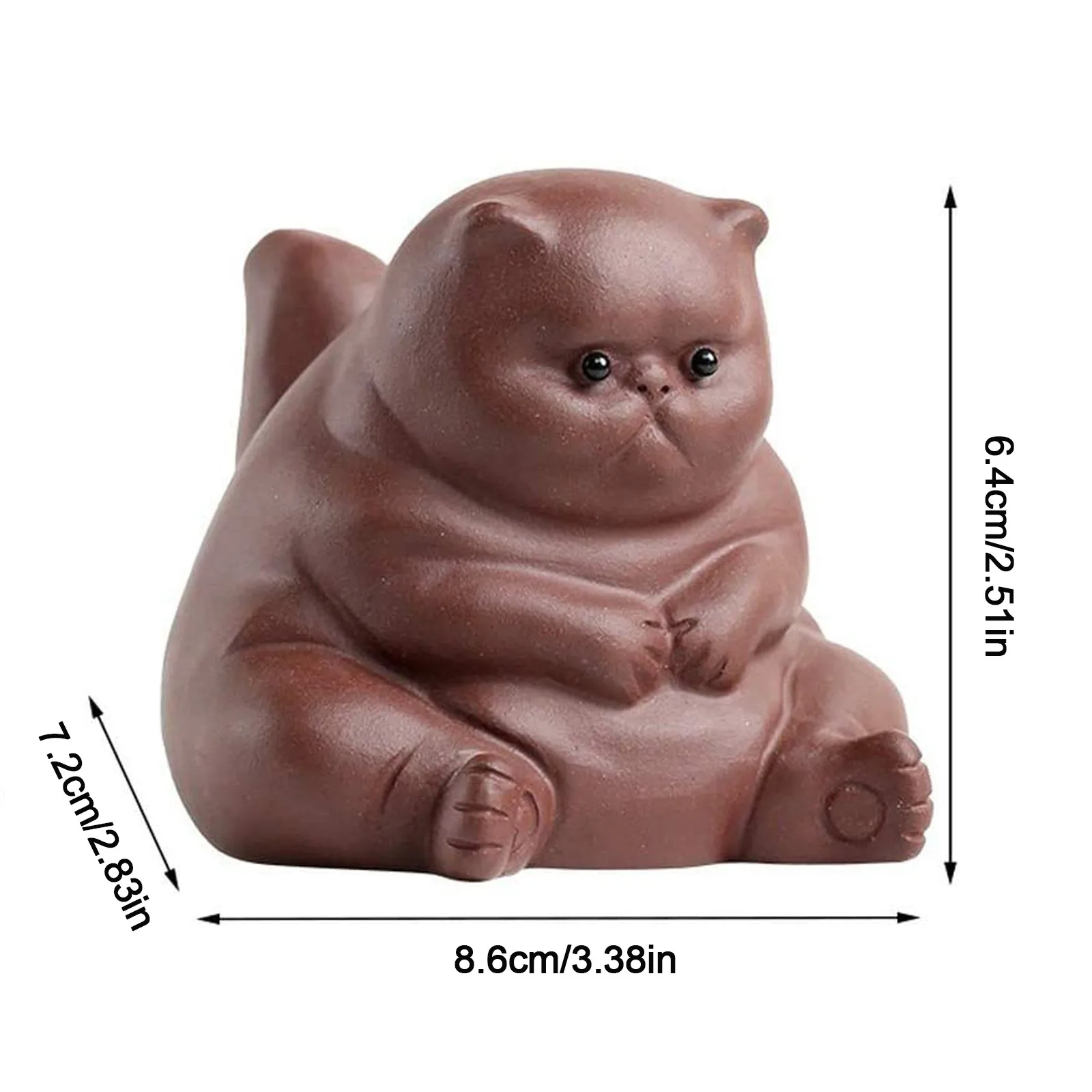 Recruit Wealth Cat Tea Pet Changing Tea Figure Clay Decorated Kettle Pets Decoration Tea-ceremony-set Small Pet Ceramic Teaware