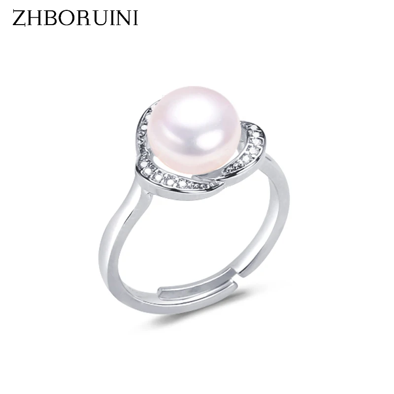 

ZHBORUINI Simple Pearl Ring 14K Gold And Silver Filled Flower Natural Freshwater Pearl Ring Jewelry For Women Gift Dropshipping