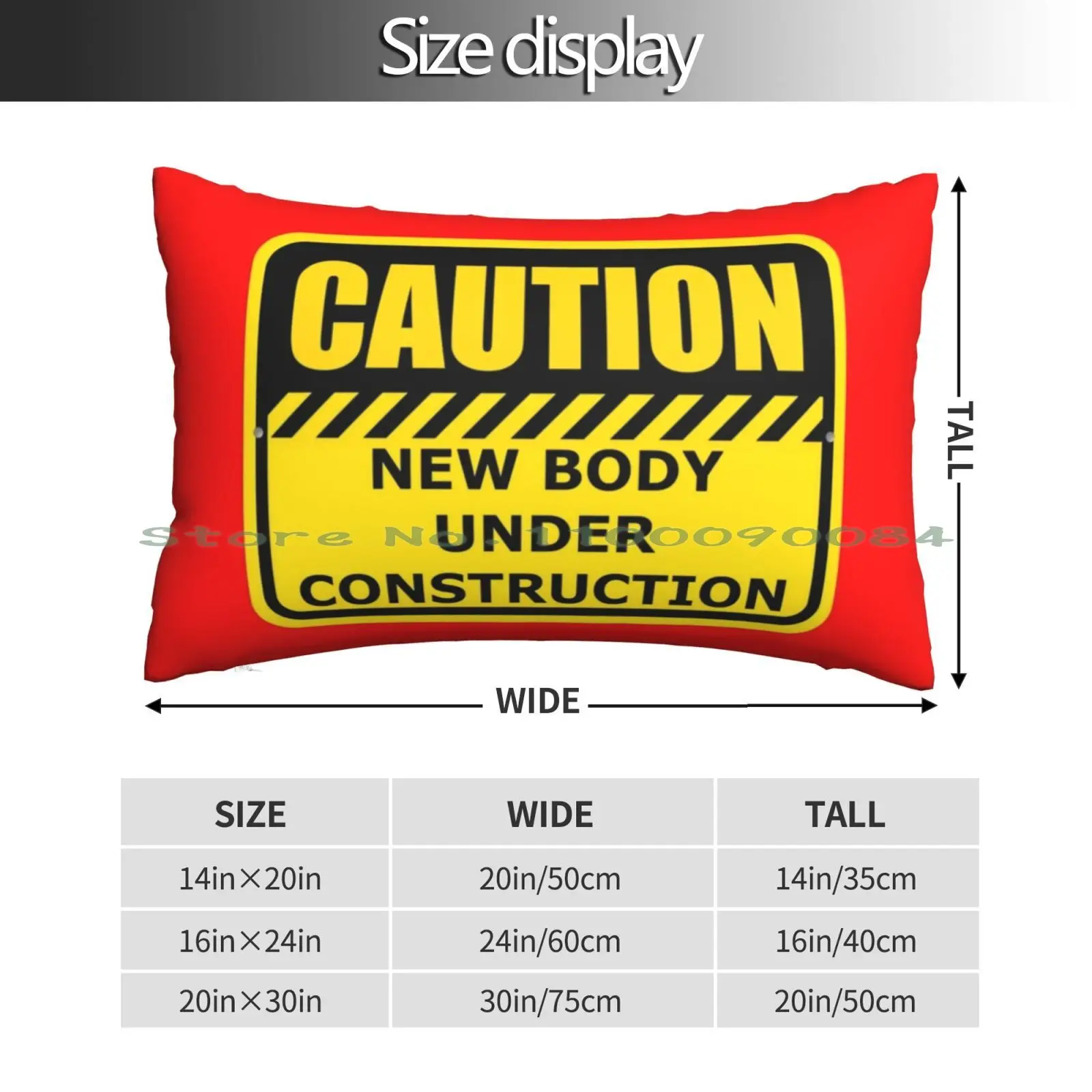 Body Under Construction Pillow Case 20x30 50*75 Sofa Bedroom I Burn Iburn Gidle G Idle Sujin Minnie Soyeon Yuqi Miyeon Shuhwa