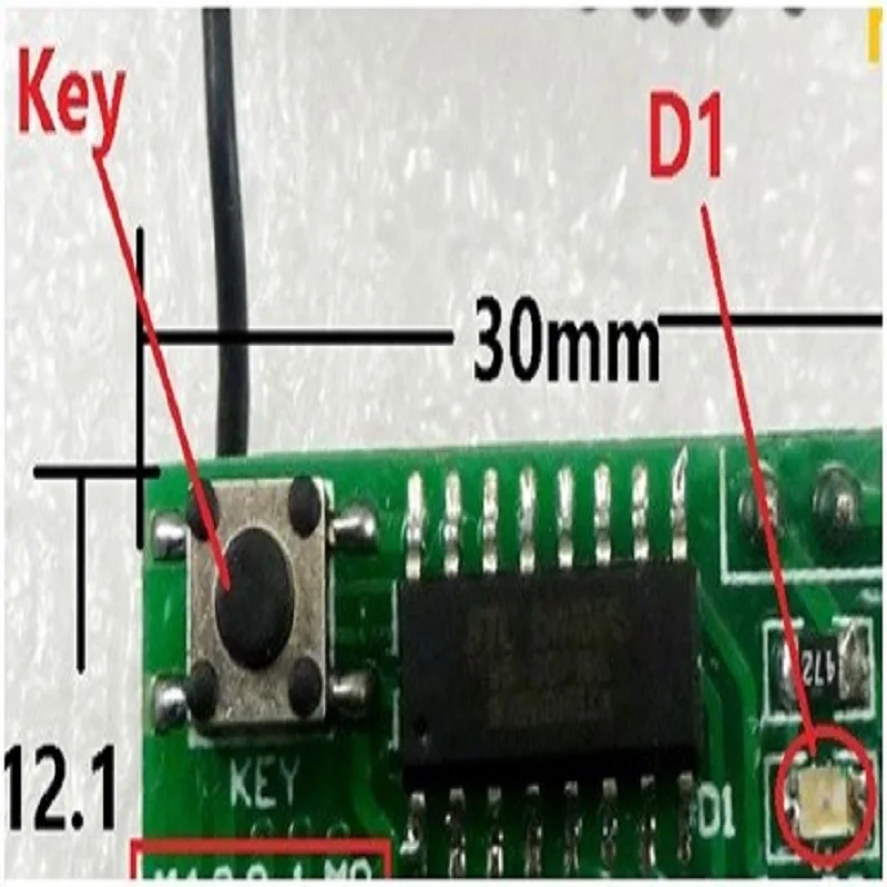 Rf11a04 * 1 + tb195 * 1 433mhz para arduino codificar decodificar rf remoto sem fio kit de ligação de tempo de atraso ajustável