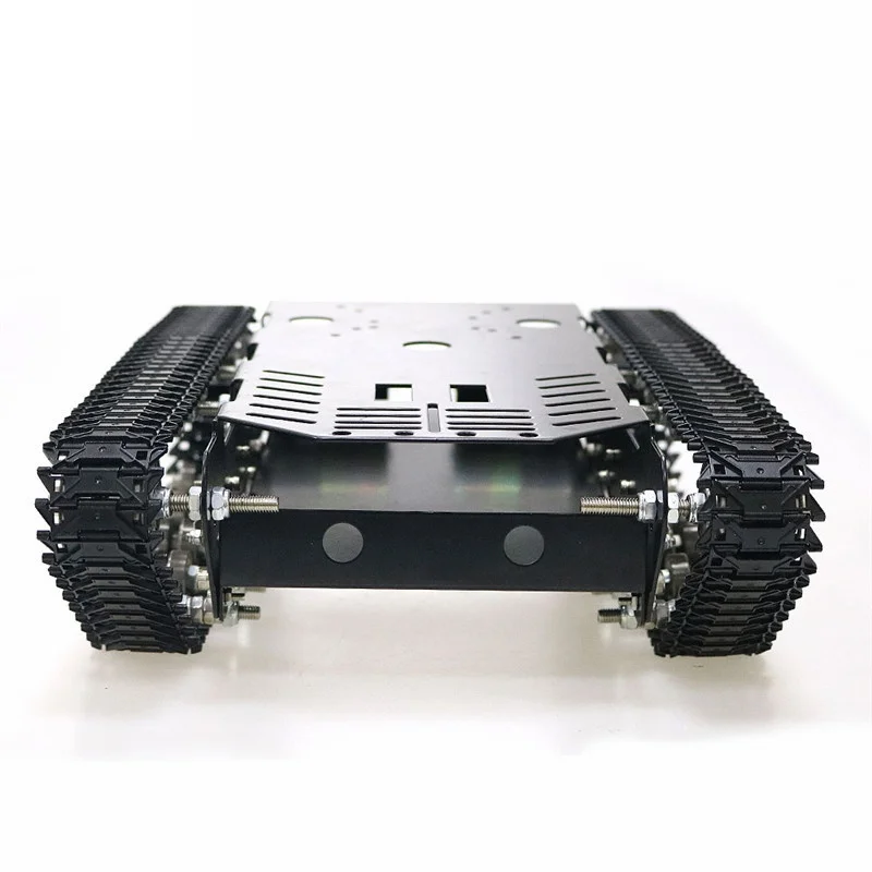 Amortyzator ze stali nierdzewnej zbiornik na paliwo inteligentne podwozie robota metalowa pedał z podwójnym silnikiem DC 12V dla Arduino Raspberry Pi