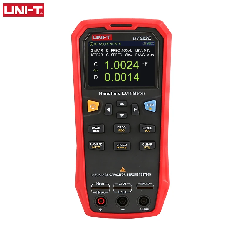 Imagem -03 - Medidor de Capacitância de Alta Precisão Ut622a Ut622c Ut622e Lcr Industrial Portátil Testador de Capacitância de Resistência