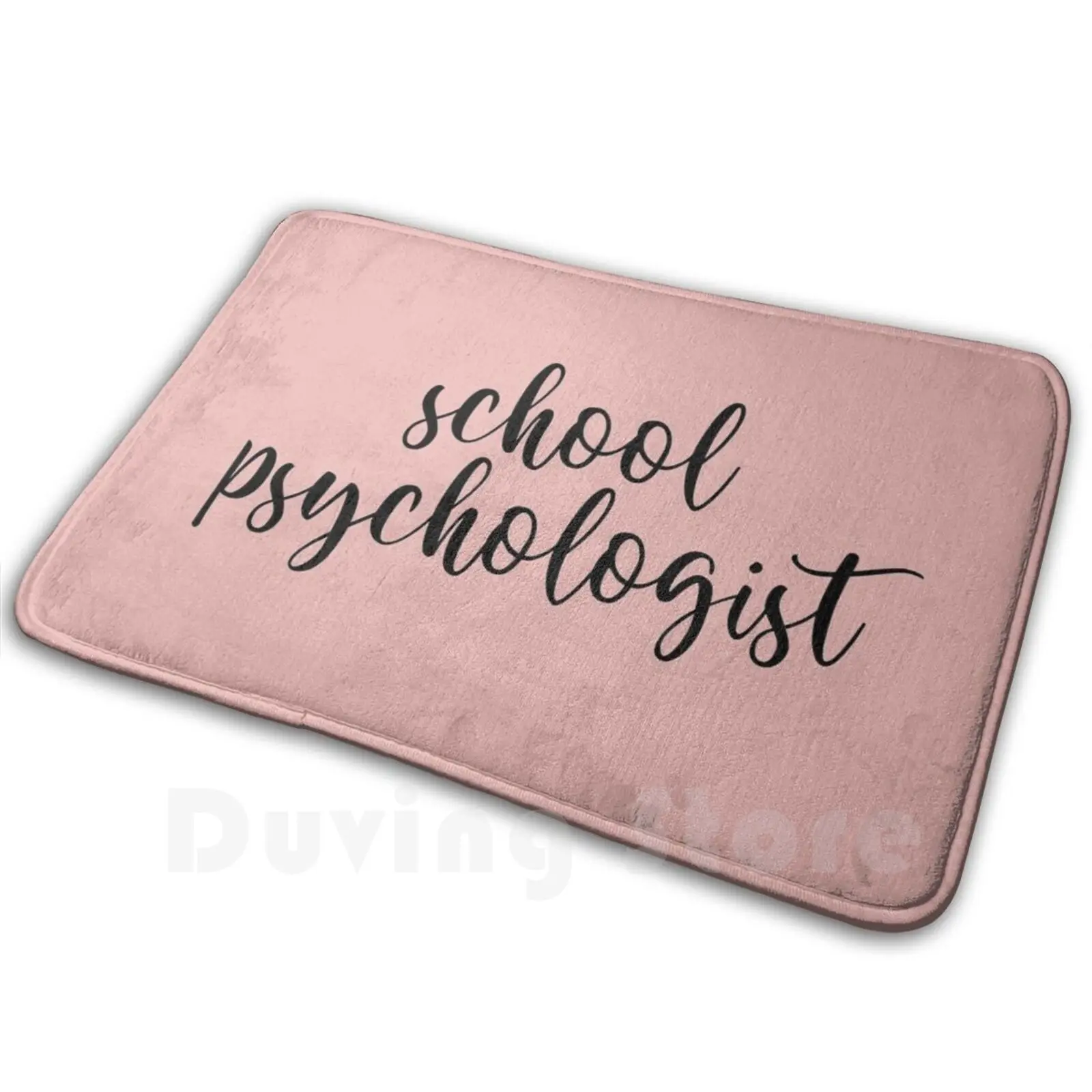 School Psychologist Soft Non-Slip Mat Rug 990 Carpet Cushion Mental Health Matters Brain Psyched Mental Health Counselor