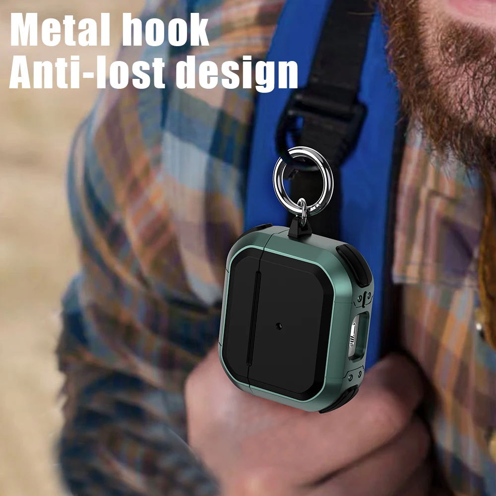 Voor Airpods Pro 2 Case Shockproof Accessoires Met Sleutelhanger Armor Oortelefoon Gevallen Draadloze Hoofdtelefoon Cover Voor Air Pod Pro 2 3 1