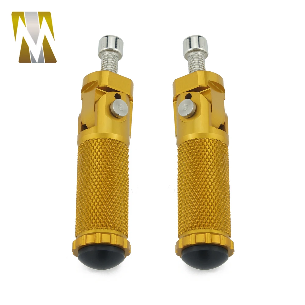 6 Colors Compaitible With Moto Guzzi Aprilia Gilera Runner Motorcycle CNC Universal Foldable Footnotes Rearsets Foot Pegs