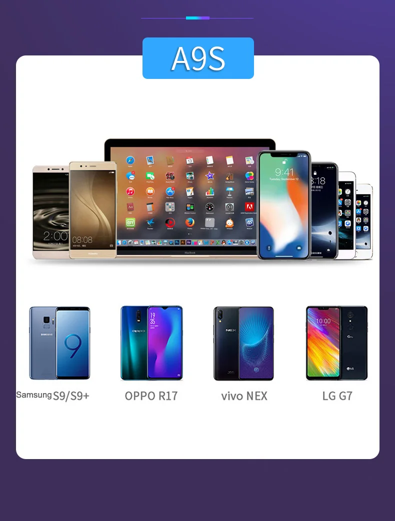 Carregador de carro rápido 8 portas multi usb display lcd carregador carro carga rápida para o iphone 6 7 8 x xr xs 11 por max samsung mate30 por