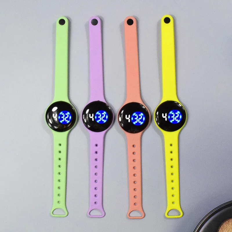 Reloj electrónico LED Para Mujer, pulsera creativa resistente al agua, táctil
