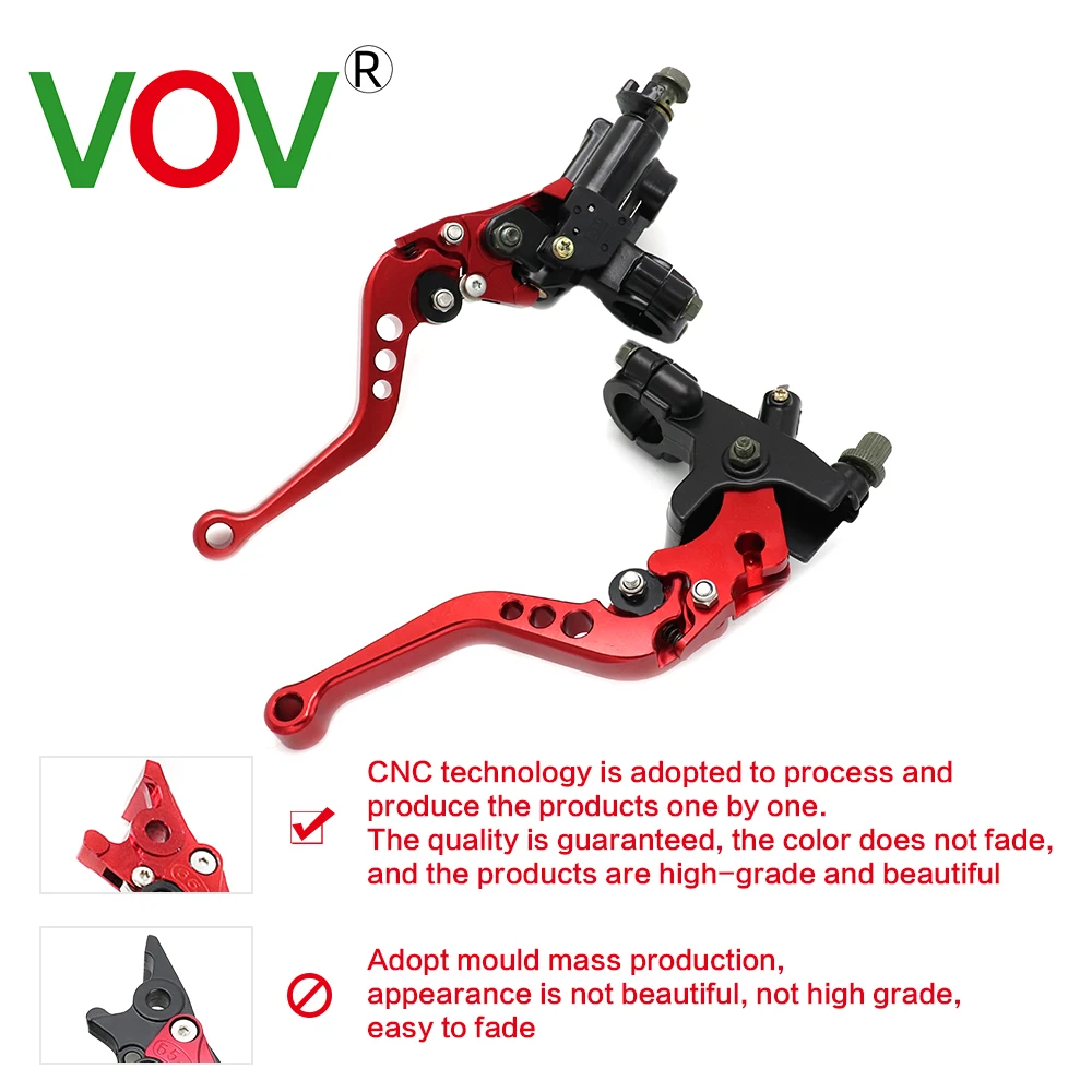 CNC Motorcycle Brake Clutch Levers Hydraulic Front Master Cylinder Motorbike Handle For Scooter Pocket Dirt Pit Bike Motocross