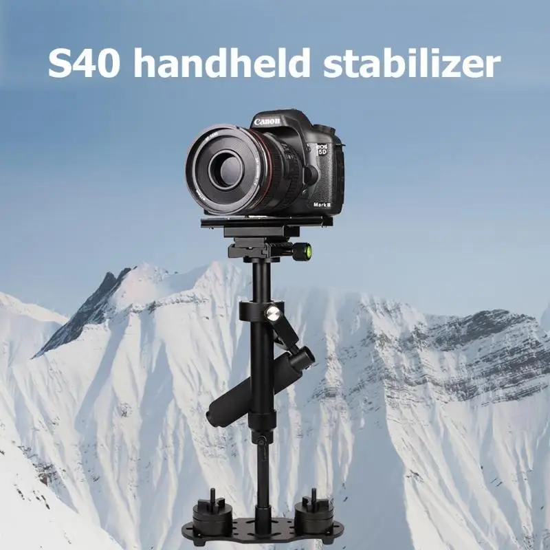 

S40 Handheld Aluminum Alloy Video Stabilizer Mount for Phone Canon Nikon DSLR DV AEE DSLR Video Camera for Steadicam