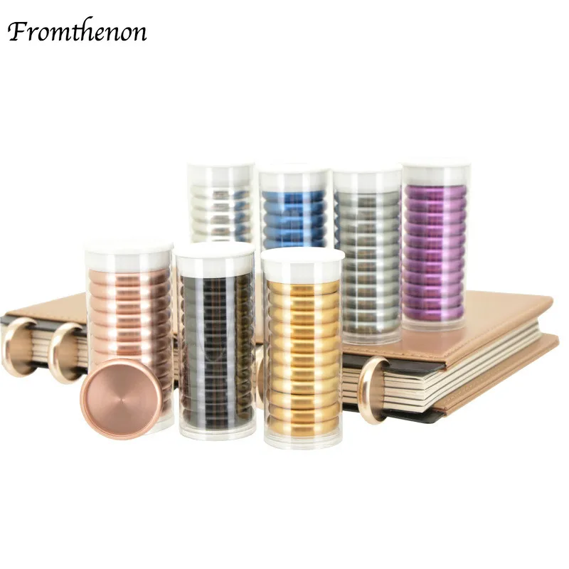 Fromthenon Metal Expander Discs Rings for Mushroom Holes Planner Letter or Junior Size Discbound Notebook Scrapbooking Supplies