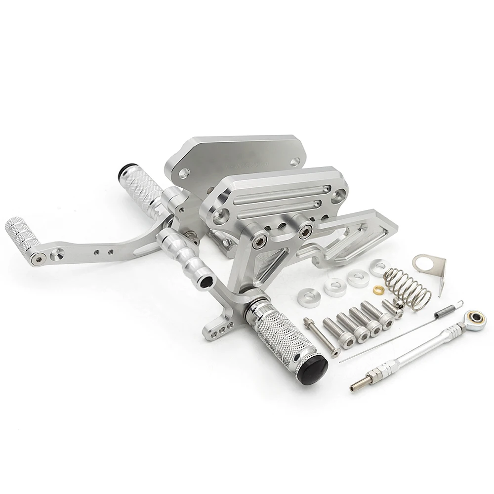 For Suzuki GSX150R GSX250R 2016-2020 Motorcycle Rearset Footrest Footpeg Adjustable Aluminum Rear Set Footrest Foot Peg