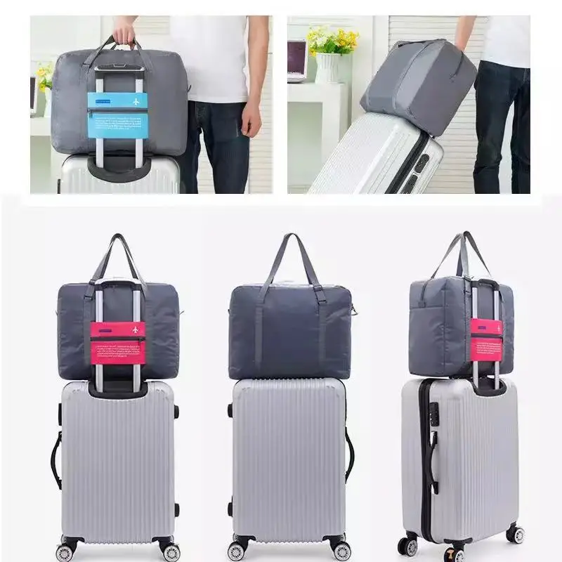 Wateproof Foldable Hand Travel Bag Unisex Suit Nylon Handbag Casual Organizer Aircraft Storage Bags Portable Small Luggage Bag