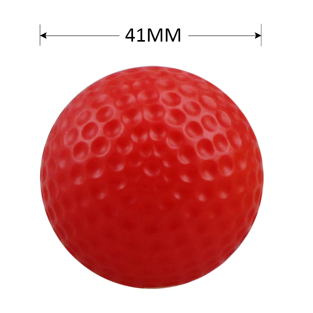 24Pcs 41MM Hollow Indoor Practice Golf Balls Plastic